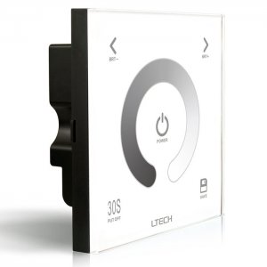 D1 Wall-mounted Touch Panel Dimmer Controller For 3528 5050 Single Color LED Strip Tape Lighting 12-24V 12A 144W 288W (5 Year Warranty)