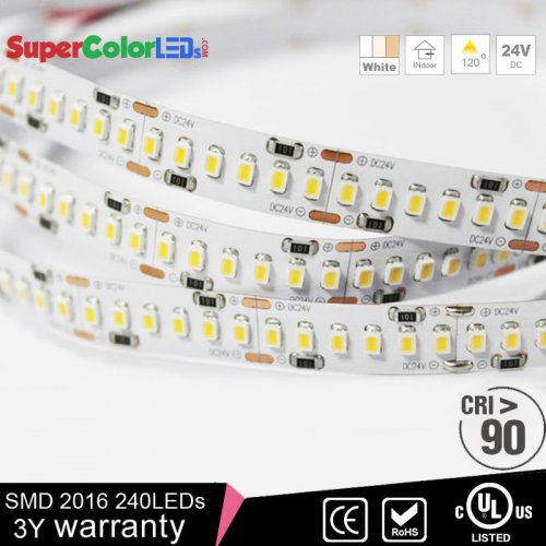 High CRI LED Strip Light - 24V LED Tape Light w/ LC2 Connector - High Density - 513 Lumens/ft.