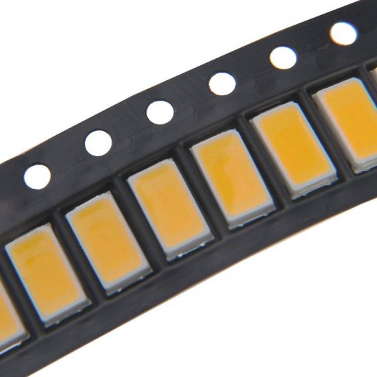 5630 SMD LED - 2700K Warm White Surface Mount LED w/120 Degree Viewing Angle - 10PCS - Click Image to Close