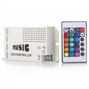 DC12-24V IR Music LED Controller,24Keys LED Wireless IR Remote Controller For Color Changing Led Strip