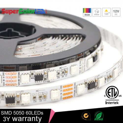 Dream Color RGB LED Strip Lights - Color Chasing 12V Digital 300 LED Tape Light