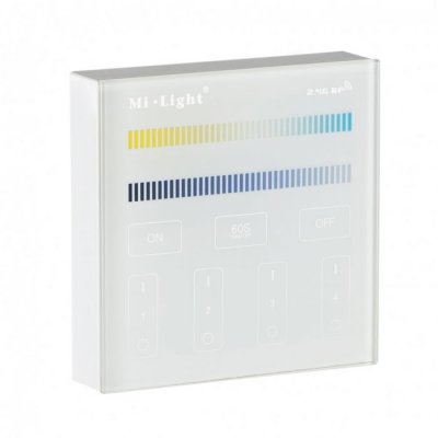 4-zone CCT Adjust Smart Touch Panel Remote Controller - Mi-light B2 Series