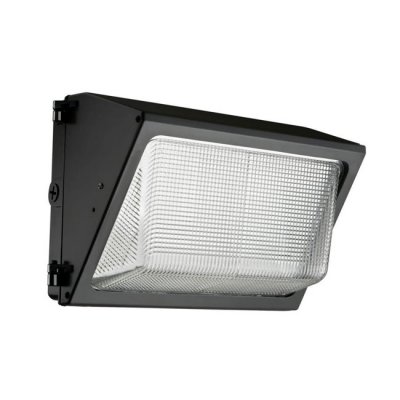 80W LED Wall Pack with Photocell - 11600 Lumens - Glass Lens - 400W Metal Halide Equivalent - 5000K/4000K