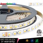 Tunable White LED Strip Light Reel - Dual Chip LED Variable Color Temperature High Power 24V LED flexible light strip
