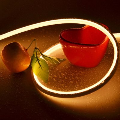 Three Side Emitting Flexible LED Neon Rope Lights - DC 24V Extrusion Silicone linear Neon Strip Lights - Dimmable -792 Lumens/Meter.