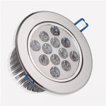 AC85-265V 12Watt Directional LED Recessed Light - Warm White/Cool White LED Ceiling Light (Driver included)
