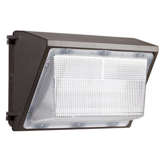 60W LED Wall Pack - 7200 Lumens - 250W Metal Halide Equivalent - 5000K/4000K - Click Image to Close