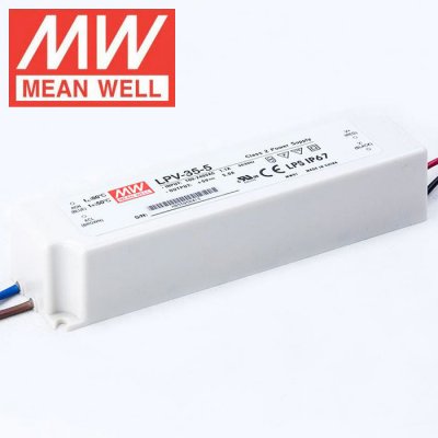 Mean Well LED Switching Power Supply - LPV Series 30-40W Single Output LED Power Supplies - 5V DC
