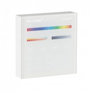 4-Zone RGB+CCT Smart Touch Panel Remote Controller - Mi-Light B4 Series
