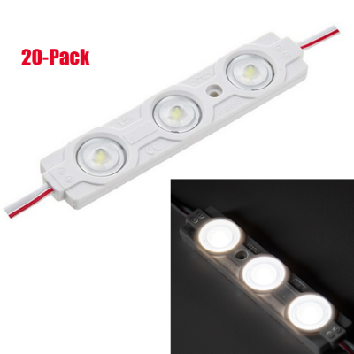 Single Color LED Module - Linear Constant Current Sign Module w/ 3 SMD LEDs, 20-Pack