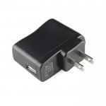 USB Wall Charger - 5V, 1A (Black)