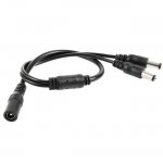 1 to 2 DC Power Female to Male Splitter Adapter Cable 5.5mm X 2.1mm