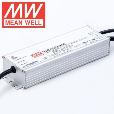 Mean Well LED Switching Power Supply - HLG Series 40-600W Dimmable LED Constant Current Driver - 24V DC - B-Type