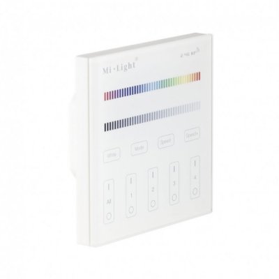 MiLight 4-Zone RGB/RGBW Smart Touch Panel Remote Controller For LED Strip Lights - T3 Series