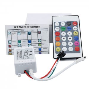 24 Key DC5V-24V IR Remote Controller WS2812B WS2811 2811 200 Change Max 1000 Pixels LED Controller