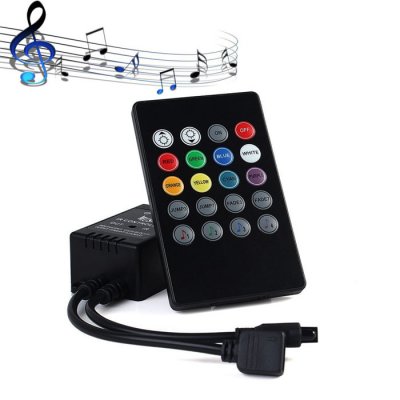20 Key Wireless IR Music LED Controller Remote Sound Sensor Controller