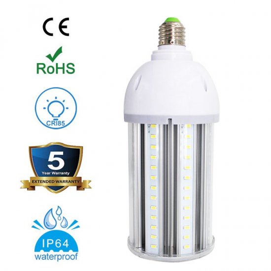 35W LED Corn Light Bulb, E26 Screw Base 3600 Lumens CRI85 360° Flood Light LED Bulb, Metal Halide Replacement for Indoor Outdoor Large Area - Click Image to Close
