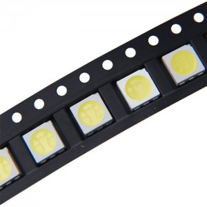 5050 SMD LED - 6500K Pure White Surface Mount LED w/120 Degree Viewing Angle - 10pcs