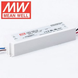 MeanWell LPV Series 20-120W Single Output LED Power Supply Waterproof IP67 - 12V DC