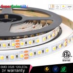 LED Light Strips - 24V Variable Color Temperature Flexible LED Tape Light with 36 SMDs/ft., 2 Chip SMD LED 3528