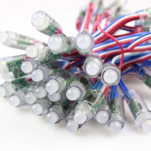 12mm DC5V Diffused Thin Digital RGB LED Pixels Lihts (Strand of 50) - WS2811