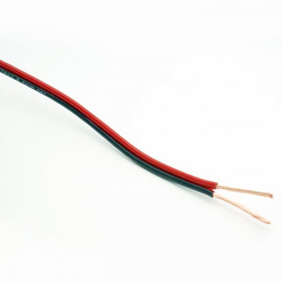 14 AWG 2 Conductor Red/Black Speaker Wire / Power Wire - Click Image to Close