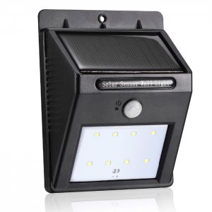 Bright Solar Lights Outdoor Motion Sensor, IP64 Waterproof 16 LEDs Solar Wall Light Emergency Wall Lamp Garage Garden