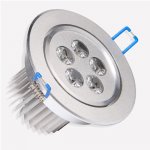 AC85-265V Directional 5W LED Ceiling Light Fixture - 5*1W Super Bright LED Recessed Light