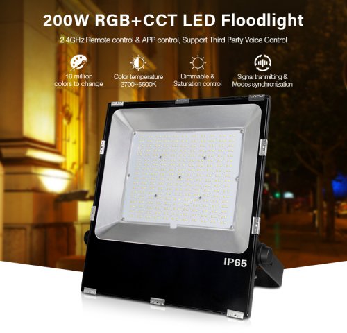 Color Changing LED Flood Lights - MiLight 200 Watt RGBWW Flood Fixture