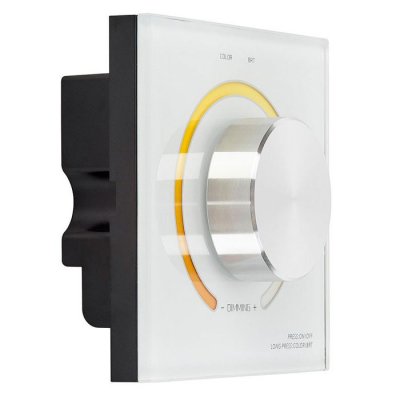 Knob Panel Wall Mount dimming Color Temperature (CT) Controller for Dual White LED Strip Light,12~24VDC