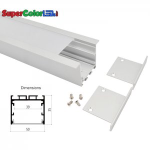 50x35mm Deep Recessed Aluminum Profile Housing for LED Strip Lights - LE5035 Series