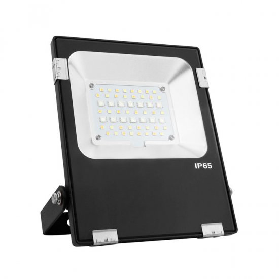 Color Changing LED Flood Lights - MiLight 20 Watt RGBWW Flood Fixture - Click Image to Close