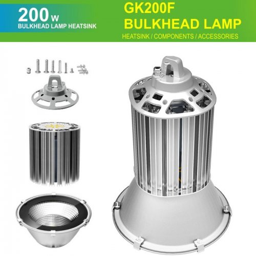 200W LED Industrial High Bay Light 16000 LM CREE LED MeanWell UL Driver Inside by HK Lighting GKF Series
