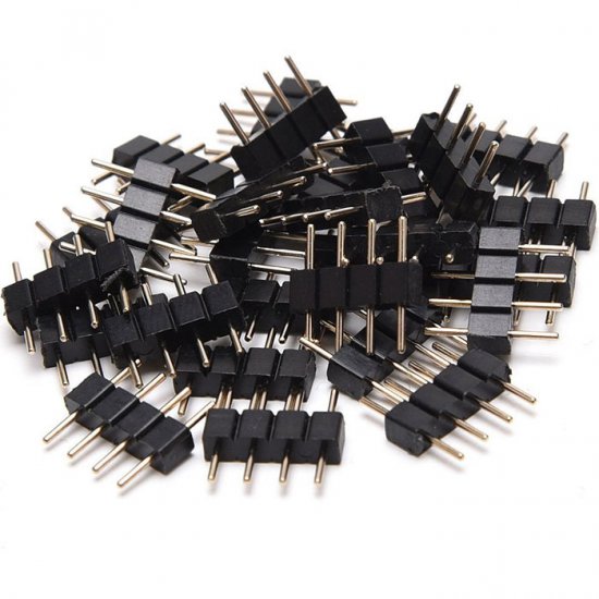 4 Pin Male to Male Flexible LED Strip Connector - 30 pcs - Click Image to Close