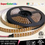 Outdoor Dual Row LED Light Strips - Weatherproof 24V LED Tape Light with 72 SMDs/ft., 1 Chip SMD LED 3528